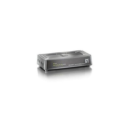 SWITCH LEVEL ONE NO GESTION 5 PUERTOS 10/100 MINI NO RACK BASE MAGNETICA
