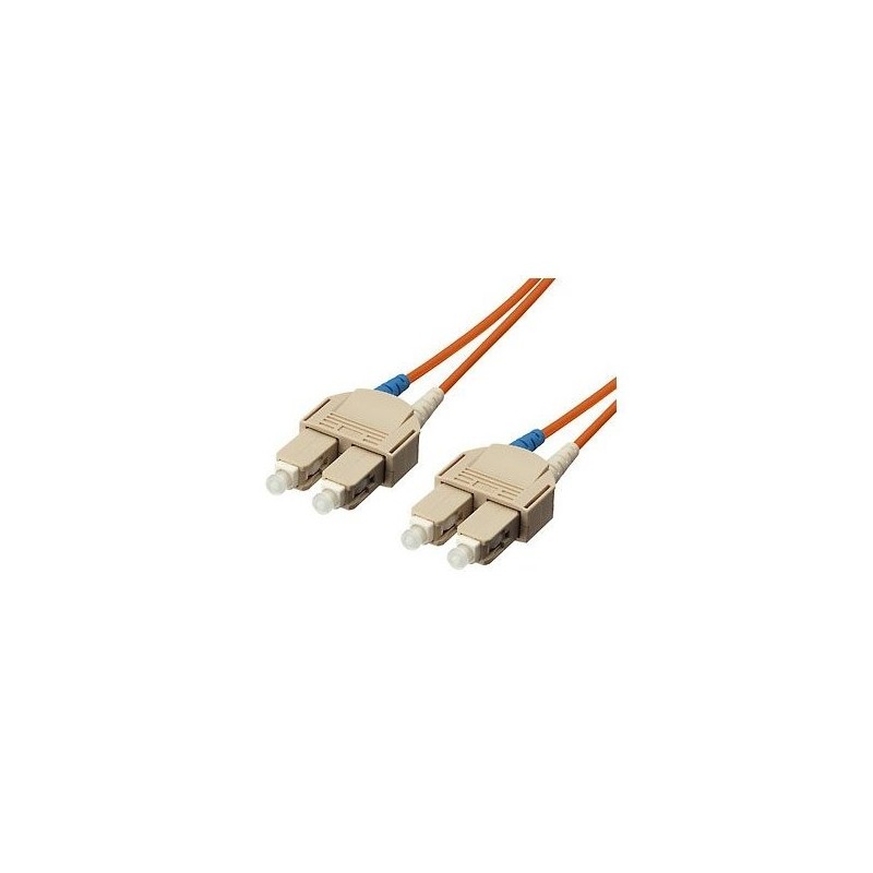CABLE FIBRA OPTICA MULTIMODO SC/SC LSOH 1M COLOR NARANJA