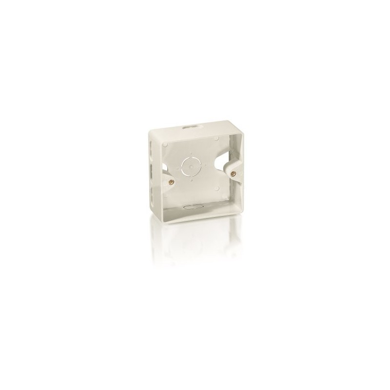 CAJA DE SUPERFICIE EQUIP PARA MONTAJE DE ROSETAS 125725 / 125762 / 125761 / 125772 COLOR BLANCO 1255