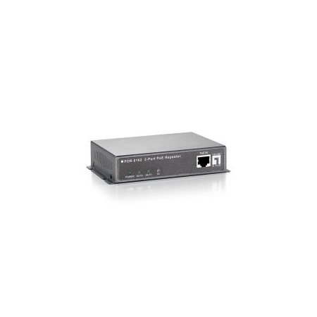 POE EXTENDER LEVEL ONE POR-0102 2 PUERTOS CONECTABLE EN CASCADA EXTIENDE 100m