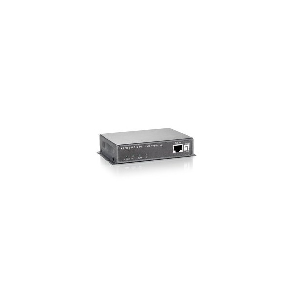 POE EXTENDER LEVEL ONE POR-0102 2 PUERTOS CONECTABLE EN CASCADA EXTIENDE 100m