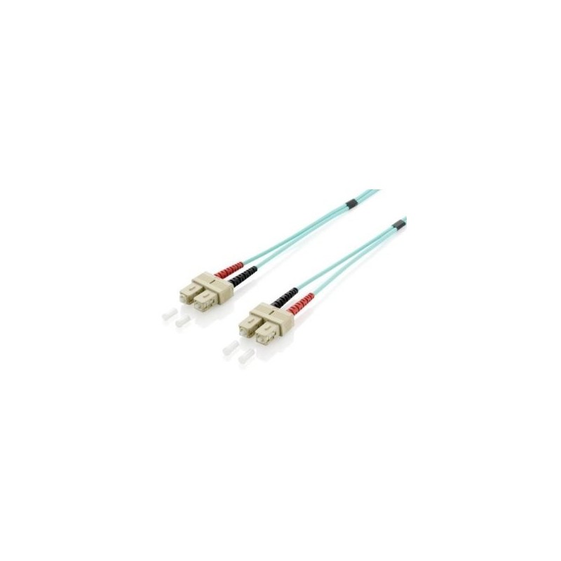 CABLE FIBRA OPTICA OM3 DUPLEX LIBRE HALOGENOS SC/SC 50/125u 2M
