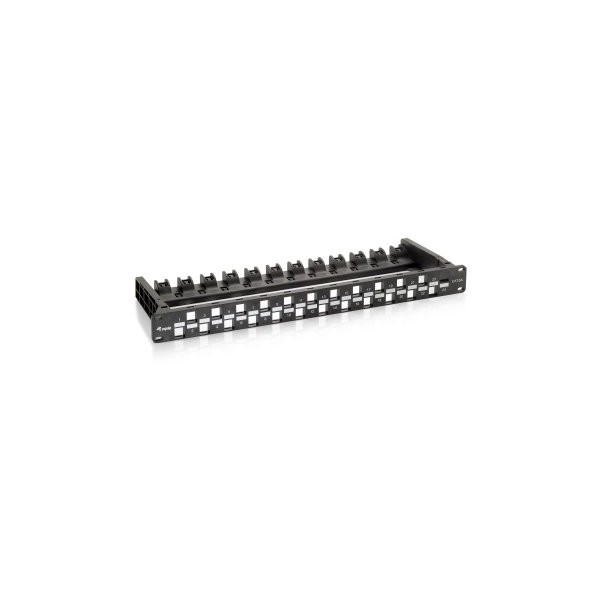 PATCH PANEL VACIO CAT.6A 24 PUERTOS KEYSTONE 1U