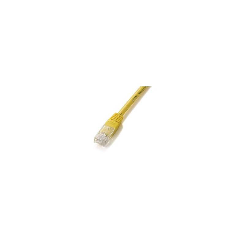 Cable red equip latiguillo rj45 u - utp cat6 0.25m amarillo