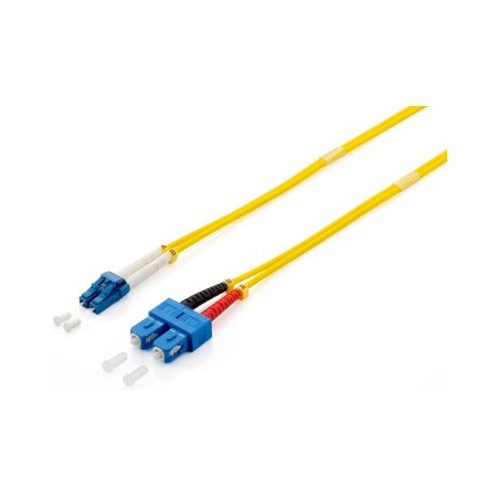 CABLE FIBRA OPTICA MONOMODO LC/SC 0.9/125 LSOH 1M COLOR AMARILLO