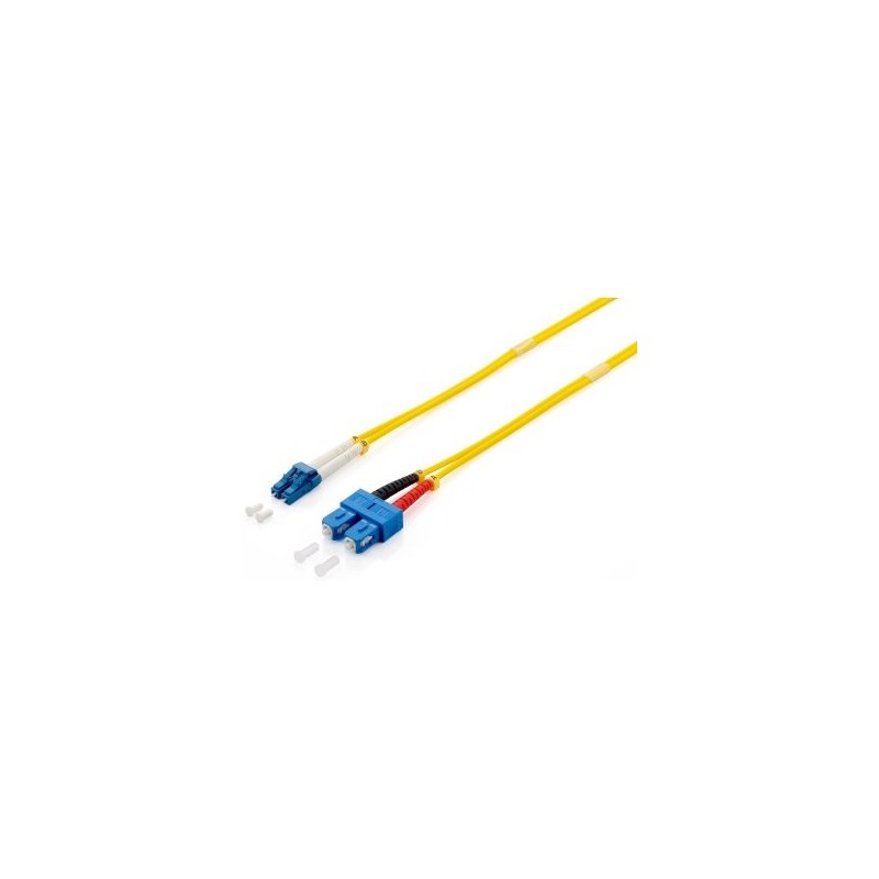 CABLE FIBRA OPTICA MONOMODO LC/SC 0.9/125 LSOH 1M COLOR AMARILLO