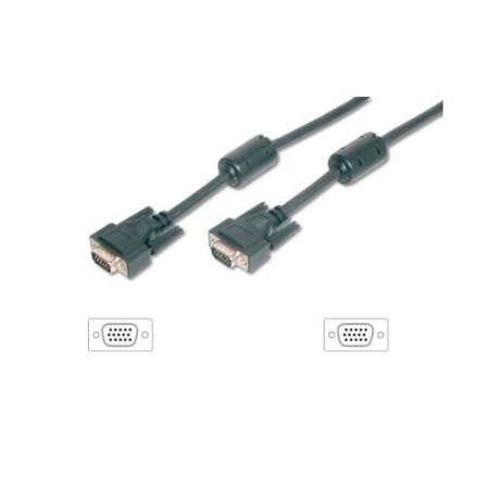Cable svga equip 3coax macho - macho con ferritas - 15m