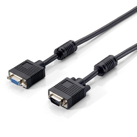 Cable alargo svga equip 3coax macho - hembra 1.8m con ferritas