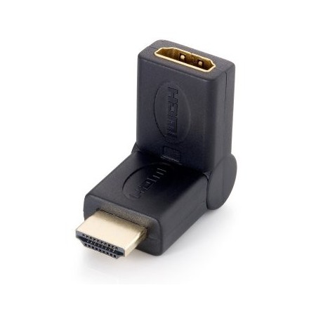 ADAPTADOR HDMI EQUIP MACHO - HDMI HEMBRA PIVOTANTE 45º 118911