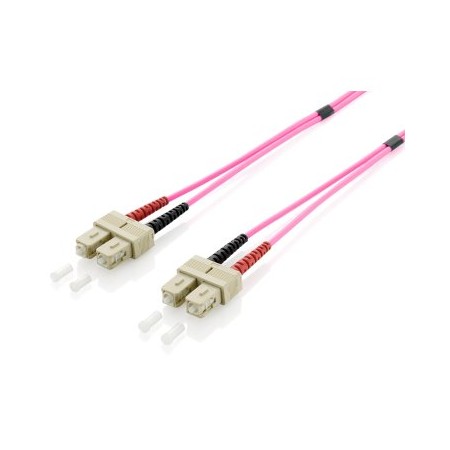 CABLE FIBRA OPTICA OM4 MULTIMODO LIBRE HALOGENOS SC/SC 50/125u 2M