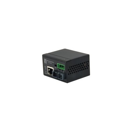 CONVERSOR DE MEDIOS LEVEL ONE RJ45 A SC MONO MODO INDUSTRIAL IEC-4301