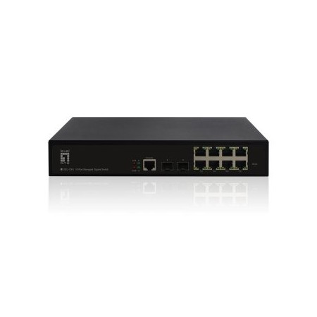 SWITCH LEVEL ONE GESTIONABLE L2 8P 10/100/1000 + 2P GIGABIT COMBO