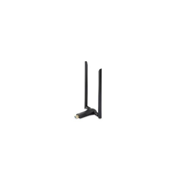 Adaptador wifi usb 3.0 dualband level one ac1200 300mb en 24ghz y 867mb en 5ghz usb 3.0 2 antenas desmontables