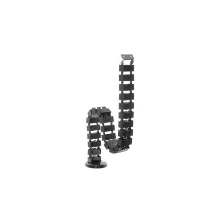 CUBRE CABLES MESA ERGONOMICA EQUIP NEGRO