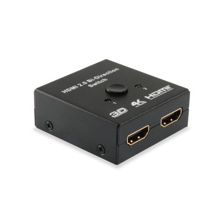 SWITCH SELECTOR HDMI BIDIRECIONAL EQUIP 2 ENTRADAS 1 SALIDA / 1 ENTRADA 2 SALIDAS