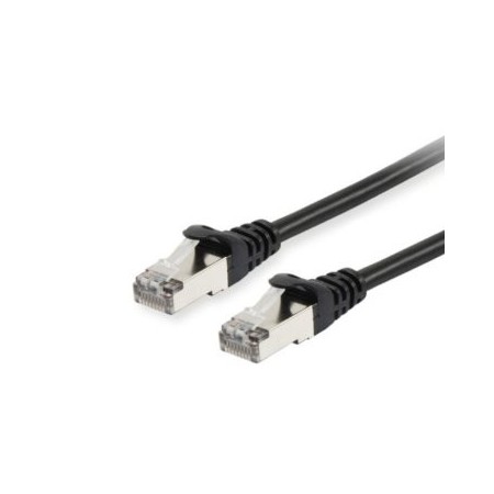 LATIGUILLO APANTALLADO S/FTP CATEGORIA 6A LIBRE DE HALOGENOS 10G 30M COLOR NEGRO EQUIP 606311