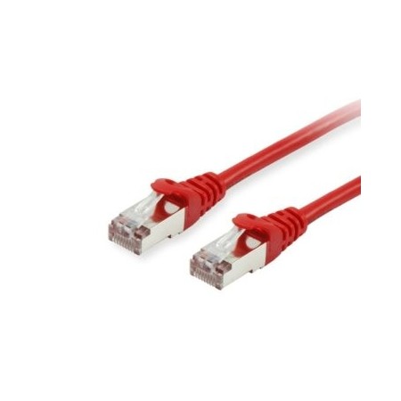 LATIGUILLO APANTALLADO S/FTP CATEGORIA 6A 10G LOSH 0.25M COLOR ROJO