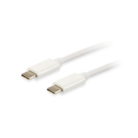 CABLE USB-C A USB-C 2M EQUIP 128352 PLATINIUM COLOR BLANCO