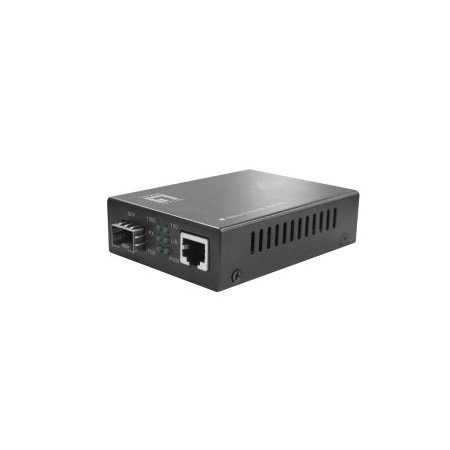 CONVERTIDOR DE MEDIOS LEVEL ONE GVT-2012 RJ45 GB A SFP PoE PS3 30W