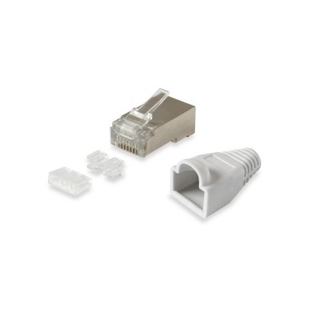 KIT 100 CONECTORES RJ45 EQUIP CATEGORIA 6 FTP CON GUIA Y CAPUCHON