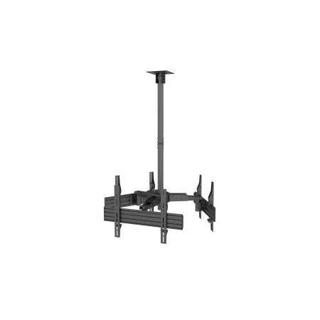 SOPORTE DE TECHO PROFESIONAL EQUIP 650371 PARA 3 PANTALLAS 32″-65″ INCLINABLE MAX. 30KGS