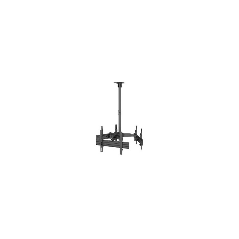 SOPORTE DE TECHO PROFESIONAL EQUIP 650371 PARA 3 PANTALLAS 32″-65″ INCLINABLE MAX. 30KGS