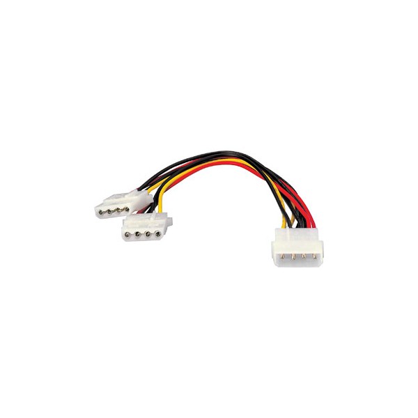 Duplicador cable de alimentacion atx equip conector molex 5.25 x2