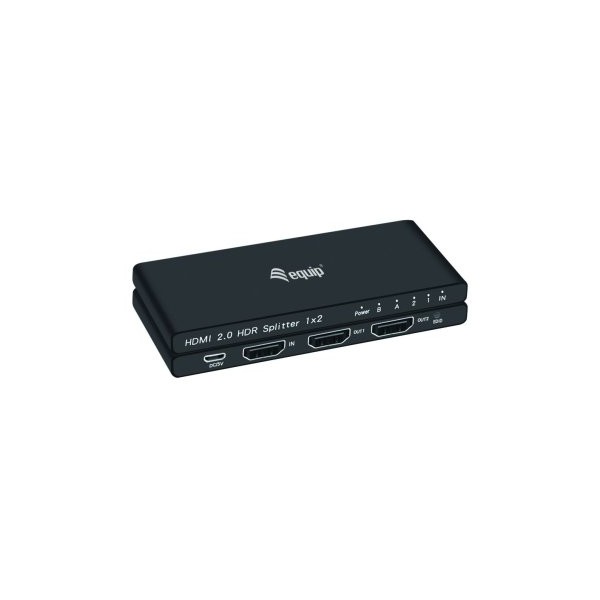 SPLITTER HDMI 2.0 ULTRASLIM 2 PUERTOS EQUIP