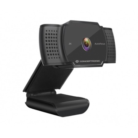 Webcam 2k conceptronic amdis02b 5mp - usb - 3.6mm - 30 fps - angulo vision 72º - enfoque automatico - microfono integrado