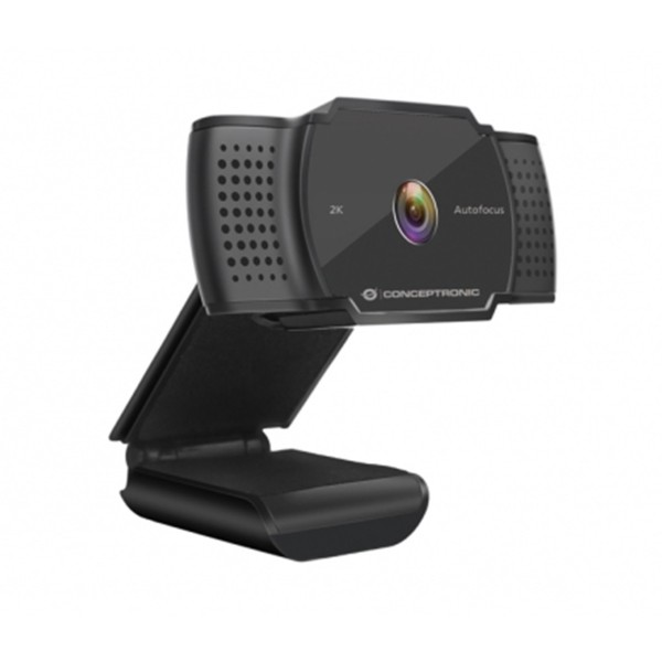 Webcam 2k conceptronic amdis02b 5mp - usb - 3.6mm - 30 fps - angulo vision 72º - enfoque automatico - microfono integrado