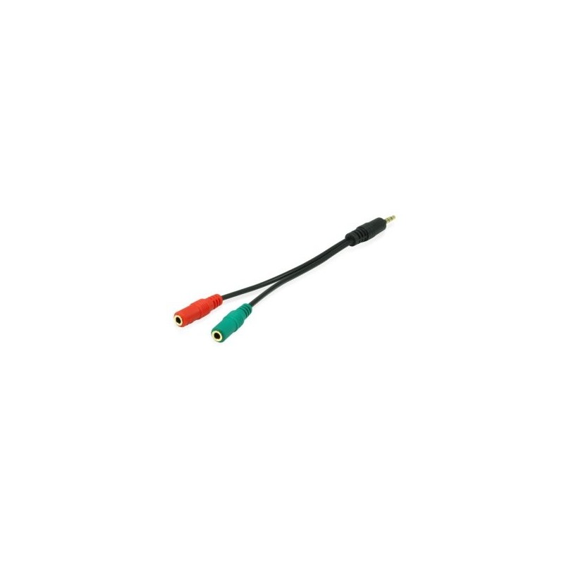 CABLE DUPLICADOR AUDIO JACK 3.5MM 1 MACHO A DOS HEMBRAS