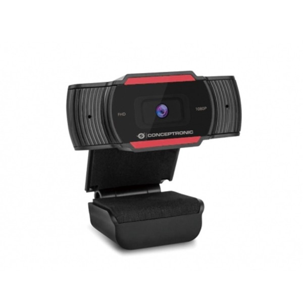 Webcam fhd conceptronic amdis04r - 1080p - usb - 30 fps - angulo vision 65º - foco fijo - microfono integrado