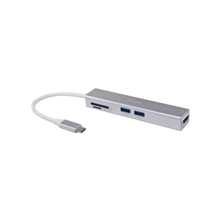 DOCKING USB-C EQUIP 133480 A 1xHDMI 4K 3xUSB-A 3.0 1xLECTOR DE TARJETAS