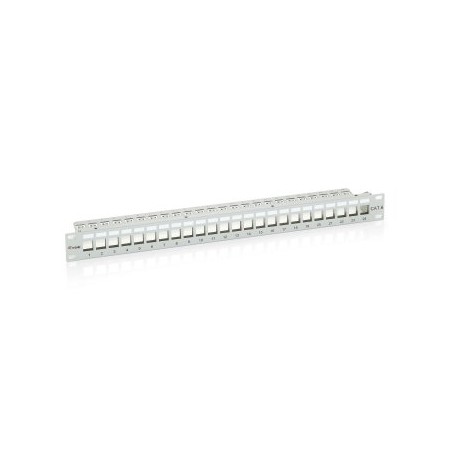 PATCH PANEL 24 PUERTOS CAT.6 APANTALLADO VACIO COLOR GRIS
