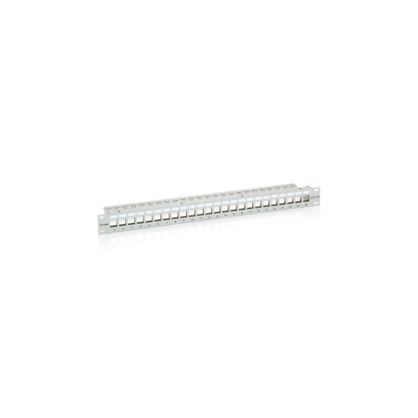 PATCH PANEL 24 PUERTOS CAT.6 APANTALLADO VACIO COLOR GRIS