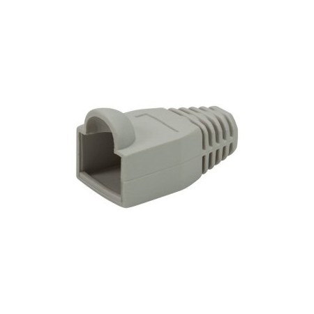KIT 100 UNIDADES CAPUCHON RJ45 COLOR GRIS