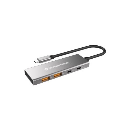 HUB USB 3.2 Conceptronic HUBBIES15G 4-Port USB 3.2 Gen 2 Hub, 10Gbps, USB-C x 2, USB-A x 2, 100W USB