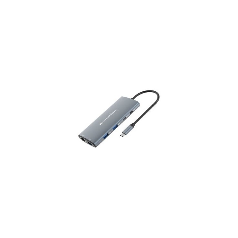 DOCKING USB-C CONCEPTRONIC DONN06 A 1xHDMI 1xUSB-C PD 60W 3xUSB-A 3.0 1xSD 1xRJ45