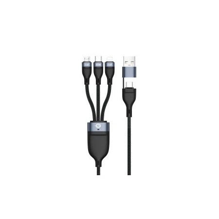 CABLE USB-C 3IN1 2M CONCEPTRONIC PD 3.0 60W 20V 3A 480MBPS E-MARK ADAPTADOR USB-A