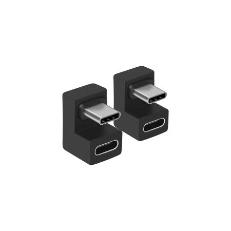 ADAPTADOR USB-C EQUIP 133476 MACHO HEMBRA 180º 10GPPS 100W PACK 2 UDS