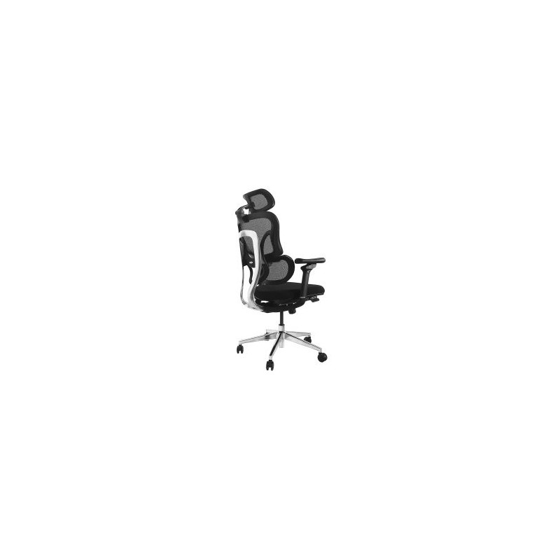 SILLA DE OFICINA ERGONOMICA EQUIP 651053 PREMIUM COLOR NEGRO TAPICERIA MALLA 5 POSICIONES