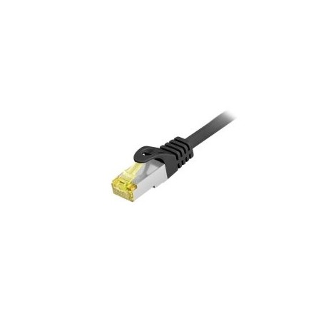 LATIGUILLO EXTERIORES APANTALLADO S/FTP CATEGORIA 6A 10Gbit 20M COLOR NEGRO EQUIP 605109