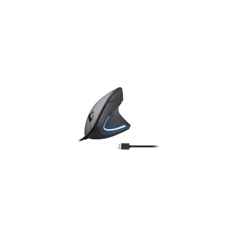 MOUSE VERTICAL EQUIP ERGONOMICO USB-C & USB-A 6 BOTONES 7200DPI COLOR NEGRO