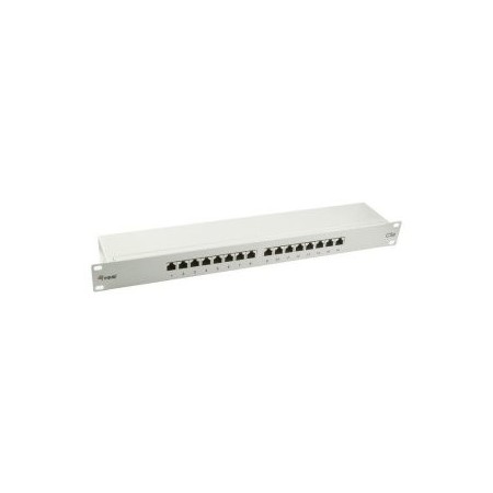 PATCH PANEL 16 PUERTOS CATEGORIA 5e APANTALLADO (RAL7035)