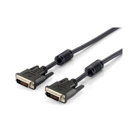 CABLE DVI EQUIP DUAL LINK MACHO - MACHO 5M CON FERRITAS 118935