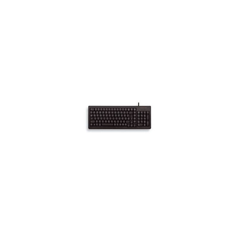 Teclado cherry slim reducida pad numerico usb negro