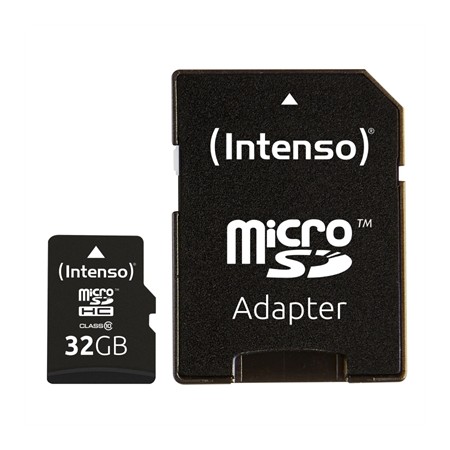 Tarjeta memoria micro sd intenso 32gb cl10 + adaptador sd