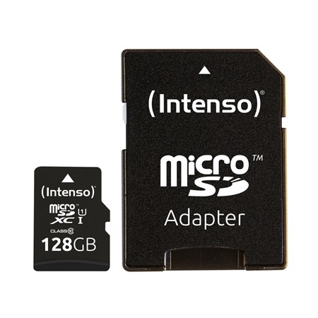 Tarjeta memoria micro sd intenso 128gb uhs - i cl10 + adaptador sd