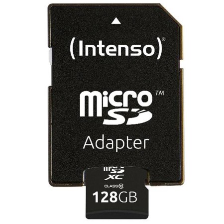 Tarjeta memoria micro sd intenso 128gb cl10 + adaptador sd