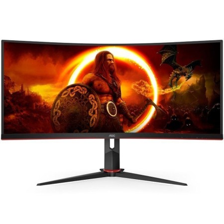 Monitor Gaming Ultrapanorámico Curvo AOC CU34G2XP/BK 34″/ WQHD/ 1ms/ 180Hz/ VA/ Negro